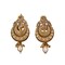 Indian Ethnic Earrings for Women - Traditional South Indian Stud Earrings Gold Plated Vibhati Jhumkas Faux Kundan Dangle Drop Earrings in Gold Tone Ear Jewelry for Bride | Gift for Her